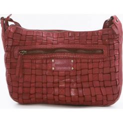 Torebki klasyczne damskie: Skórzana torebka w kolorze czerwonym – 27 x 21 x 8 cm