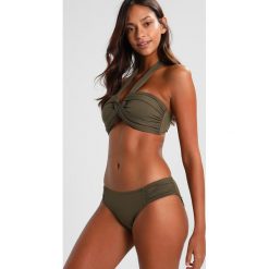Stroje kąpielowe damskie: Seafolly RUCHED SIDE RETRO Dół od bikini dark olive