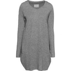 Sukienka shirtowa z kapturem bonprix szary melanż. Szare sukienki damskie bonprix, bez wzorów, z kapturem, bez rękawów. Za 89,99 zł.