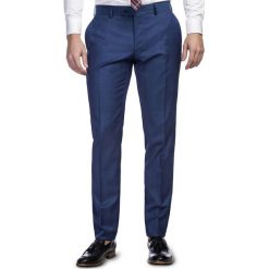 Spodnie LEONARDO GDNS900084. Białe spodnie garniturowe męskie Giacomo Conti, do pracy, s, bez wzorów, z wełny, eleganckie. Za 499,00 zł.