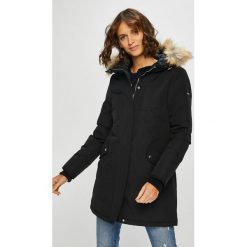 Tommy Jeans - Kurtka puchowa. Czarne kurtki damskie marki Tommy Jeans, s, bez wzorów, z bawełny, długie, z kapturem. W wyprzedaży za 999,90 zł.