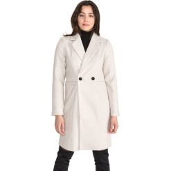 Vero Moda Calarambla Płaszcz Biały Beżowy. Brązowe kurtki damskie Vero Moda, na jesień, xs, bez wzorów, z elastanu, bez kaptura. Za 262,95 zł.
