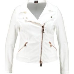 Bomberki damskie: Ashley Graham x Marina Rinaldi CAMOGLI Kurtka jeansowa white