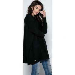 Tuniki damskie: Czarna Tunika z Naszytymi Kieszeniami