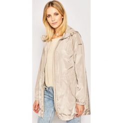 Parka Geox Seyla W0222F T2609 F5186. Brązowe kurtki damskie Geox, bez wzorów, z poliesteru, bez kaptura. W wyprzedaży za 749,00 zł.
