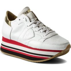 Sneakersy damskie: Sneakersy PHILIPPE MODEL – Eiffel EILD MM03 L M Metal Blanc