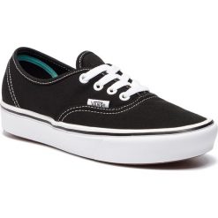 Tenisówki VANS - Comfycush Authent VN0A3WM7VNE1 (Classic) Black/True Whit. Czarne półbuty damskie Vans, bez wzorów, z gumy, bez zapięcia. W wyprzedaży za 219,00 zł.