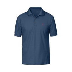 Fjällräven Crowley Pique Shirt, Wujek niebieski | 520 | M. Niebieskie koszulki męskie Fjällräven, m, bez wzorów, klasyczne, polo, z krótkim rękawem, krótkie. W wyprzedaży za 446,35 zł.
