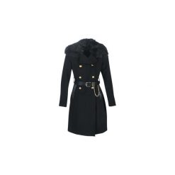 Płaszcze Guess LUANN. Czarne płaszcze damskie Guess, s, z aplikacjami. Za 1029,00 zł.