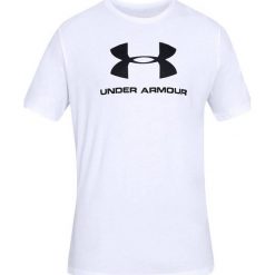 Under Armour Sportstyle Logo Tee 1329590-100. Białe t-shirty męskie Under Armour, xl, bez wzorów, z bawełny, bez kołnierzyka. W wyprzedaży za 79,99 zł.