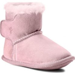 Buty EMU AUSTRALIA - Baby Bootie B10310 Pink/Rose. Różowe śniegowce dziewczęce EMU Australia, bez zapięcia. W wyprzedaży za 159,00 zł.