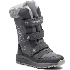 Śniegowce KANGAROOS - K-Star Boot Rtx 18260 000 2009 D Steel Grey/Vapor Grey. Szare śniegowce dziewczęce KangaROOS, bez zapięcia. W wyprzedaży za 189,00 zł.