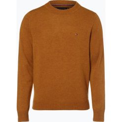 Tommy Hilfiger - Sweter męski – Heather, brązowy. Brązowe swetry klasyczne męskie marki TOMMY HILFIGER, l, z materiału. Za 449,95 zł.