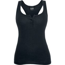 Topy damskie: Urban Classics Ladies Button Tanktop Top damski czarny