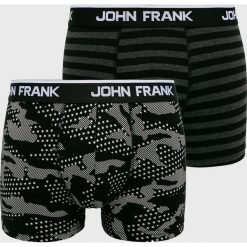 John Frank - Bokserki (2 pack). Czarne bokserki męskie John Frank, bez wzorów, z elastanu. Za 79,90 zł.