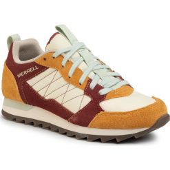 Sneakersy MERRELL - Alpine Sneaker J62530 Gold/Sable. Brązowe półbuty damskie Merrell, na co dzień, bez wzorów, ze skóry, bez obcasa, na płaskiej podeszwie, bez zapięcia. W wyprzedaży za 239,00 zł.