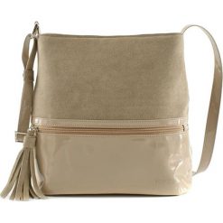 Torebki klasyczne damskie: Torebka w kolorze beżowym – (S)30 x (W)30 x (G)10 cm