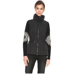 Desigual Damska Kamizelka Padded Elysian Negro 18wwewae 2000 (Rozmiar 38). Czarne kurtki damskie marki Desigual, bez wzorów, bez kaptura. W wyprzedaży za 411,00 zł.