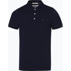 Tommy Jeans - Męska koszulka polo, niebieski. Niebieskie koszulki męskie Tommy Jeans, m, bez wzorów, z bawełny, klasyczne, bez rękawów. Za 269,95 zł.