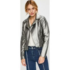 Vero Moda - Kurtka Mae. Szare kurtki damskie ramoneski marki Vero Moda, s, z poliesteru. W wyprzedaży za 119,90 zł.