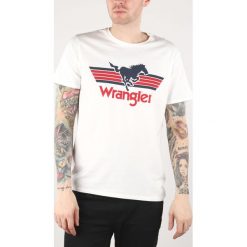 Wrangler Koszulka Biały. Białe podkoszulki męskie Wrangler, s, z nadrukiem, z bawełny. Za 56,95 zł.