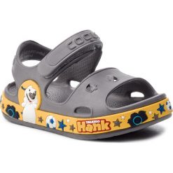 Sandały COQUI - Fobee 8851 Grey/Yellow. Szare sandały chłopięce Coqui, z tworzywa sztucznego, bez zapięcia. W wyprzedaży za 69,00 zł.