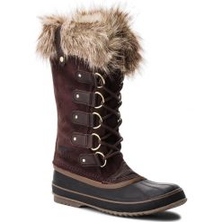 Śniegowce SOREL - Joan Of Arctic NL2429 Cattail 908. Brązowe śniegowce damskie marki Sorel, na zimę, z gumy. W wyprzedaży za 469,00 zł.