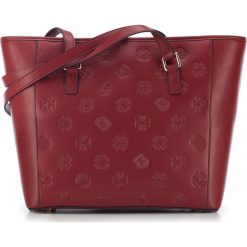 Torebka damska 87-4E-422-3. Czerwone shopper bag damskie Wittchen, z tłoczeniem. Za 399,00 zł.