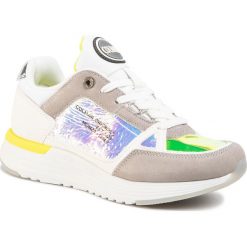 Sneakersy COLMAR - Supreme X-1 Jelly 158 White/Lime. Białe półbuty damskie Colmar, z zamszu. W wyprzedaży za 409,00 zł.