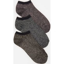 Skarpety stopki 3 pack - Czarny. Czarne skarpetki damskie Reserved, bez wzorów. Za 24,99 zł.