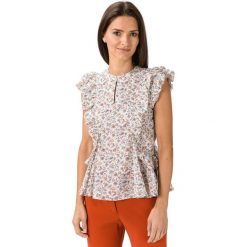 Pepe Jeans Ophelia Bluzka Biały Beżowy. Brązowe bluzki damskie Pepe Jeans, m, w kwiaty, z bawełny, bez kołnierzyka, bez rękawów. Za 393,95 zł.