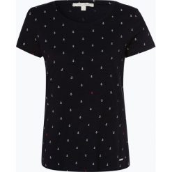 Tom Tailor Denim - T-shirt damski, niebieski. Niebieskie t-shirty damskie marki TOM TAILOR DENIM, m, w prążki, z denimu, klasyczne, z klasycznym kołnierzykiem. Za 79,95 zł.
