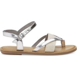 Toms Sandały Silver Sandals / Hemp Lexie (Rozmiar 37). Szare sandały damskie marki Toms, bez wzorów, z gumy, na wysokim obcasie, bez zapięcia. W wyprzedaży za 202,00 zł.