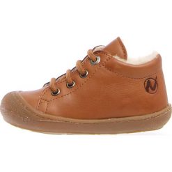 Trampki chłopięce: Skórzane sneakersy "Coco" w kolorze jasnobrązowym