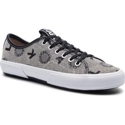 Tenisówki KARL LAGERFELD - KL60023 Light Grey Weave W/Black. Szare półbuty damskie KARL LAGERFELD, bez wzorów, ze skóry, bez zapięcia. Za 529,00 zł.