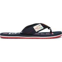 Tommy Hilfiger Japonki Niebieski Czerwony. Czerwone klapki męskie TOMMY HILFIGER, w paski, z materiału. Za 169,95 zł.