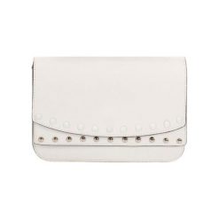 Torebki klasyczne damskie: Skórzana torebka w kolorze białym – (S)23 x (W)15 x (G)8 cm