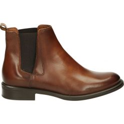 Botki - 277001FY PCJ8. Czarne botki damskie skórzane marki Venezia, na obcasie. Za 329,00 zł.