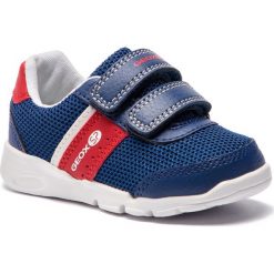 Sneakersy GEOX - B Runner B. C B92H8C 014BU C0735 M Navy/Red. Niebieskie trampki chłopięce Geox, bez wzorów, ze skóry ekologicznej, na rzepy. W wyprzedaży za 119,00 zł.