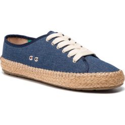 Espadryle EMU AUSTRALIA - Agonis W11411 Dark Denim. Niebieskie espadryle damskie EMU Australia, na co dzień, bez wzorów, z tworzywa sztucznego, bez obcasa, na płaskiej podeszwie, bez zapięcia. Za 299,00 zł.