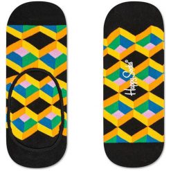 Happy Socks - Skarpety Optic Square. Czarne skarpetki męskie marki Happy Socks, z elastanu. Za 32,90 zł.