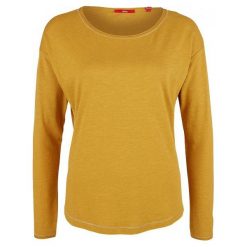 S.Oliver T-Shirt Damski 36 Żółty. Żółte koszulki damskie S.Oliver, s, bez wzorów, bez kołnierzyka, z długim rękawem. Za 59,90 zł.
