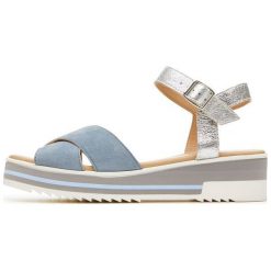 Igi & Co Damskie Sandały 40 Jasnoniebieskie. Szare sandały damskie marki Igi co, bez wzorów, bez obcasa, bez zapięcia. Za 389,00 zł.