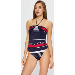 Tommy Hilfiger - Strój kąpielowy. Niebieskie stroje kąpielowe jednoczęściowe damskie marki TOMMY HILFIGER, m. W wyprzedaży za 359,90 zł.