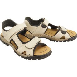 RIEKER 25084-60 beige, sandały męskie. Brązowe sandały męskie Rieker, na rzepy. Za 239,90 zł.