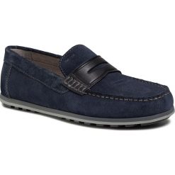 Mokasyny GEOX - U Mirvin B U024LB 0BS22 C4002 Navy. Niebieskie mokasyny męskie Geox, z zamszu. W wyprzedaży za 339,00 zł.