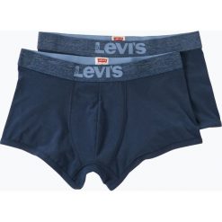 Levi's - Obcisłe bokserki męskie pakowane po 2 szt., niebieski. Niebieskie bokserki męskie Levi's®, bez wzorów, z bawełny. Za 89,95 zł.