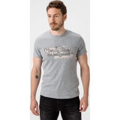 Pepe Jeans Bobby Koszulka Szary. Szare podkoszulki męskie Pepe Jeans, l, z haftami, z bawełny, bez kołnierzyka, z krótkim rękawem, krótkie. Za 180,95 zł.