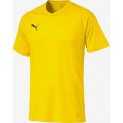 Puma Koszulka Żółty. Żółte podkoszulki męskie Puma, l, bez wzorów, z bawełny, z krótkim rękawem. Za 76,95 zł.