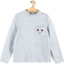 Coccodrillo - Bluza dziecięca 122-158 cm. Szare bluzy dziewczęce COCCODRILLO, bez wzorów, z bawełny, bez rękawów, bez kaptura. Za 85,90 zł.